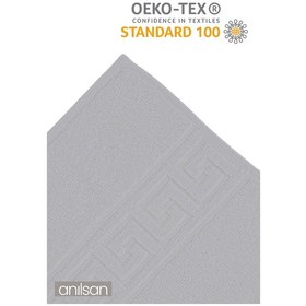 Resim 2'li Gri Greek Banyo Havlusu - 70x140 Cm, 490 Gr, %100pamuk, Spa Ve Otel Havlusu Gri 