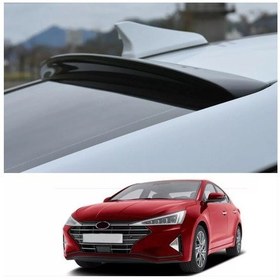 Resim Elantra 2021+ Cam Üstü Spoıler - Pıano Black Parlak Sıyah 