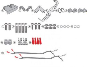 Resim GIVI 1165KIT HONDA CB 1000 R (18-19) YAN ÇANTA TASIYICI BAGLANTI KITI 