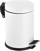 Resim Genel Markalar Vinoks Premium Serisi 12 Litre Hacimli Paslanmaz Banyo-Mutfak Pedallı Çöp Kovası Beyaz 