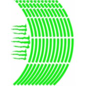 Resim Florasan Yeşil Kesik 2 1 Set Jant Şeridi 