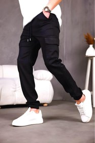 Resim wamoss Yeni Sezon Beli ve Paçası Lastikli Erkek Jogger Kargo Pantolon YK12 