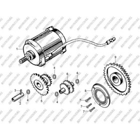 Resim Mondial Atv MD200 Jackal Ilk Hareket Dişlisi 57T Orj 