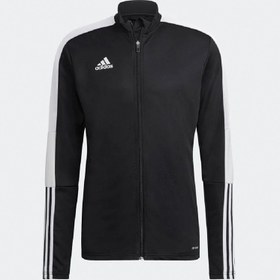 Resim Adidas Essentials H60019 Erkek Fermuarlı Üst Siyah 