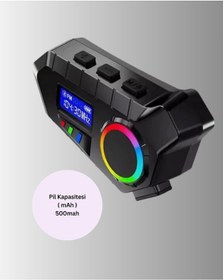 Resim Bluetooth 5.4 İnterkom Ip65 Toz Su Geçirmez Led Göstergeli 