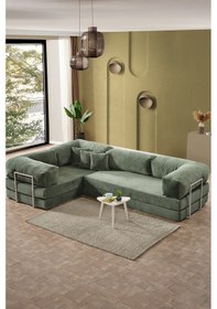 Resim Legom Lucas Aktivite Koltuğu Yatak Olabilen Çok Amaçlı Kanepe L Koltuk Yeşil Yeşil 