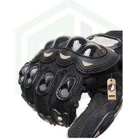 Resim Motiva Unisex Siyah Mpro Korumalı Motosiklet Eldiveni Dokunmatikli 