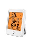 Resim Leezsing Ev İçin Beyaz Dijital Sicaklık Ve Nem Ölçer - Işıklı Ekran, Konfor İfadecileri, 3 Yöntemle Kurulabilir -20 C/+70 C 