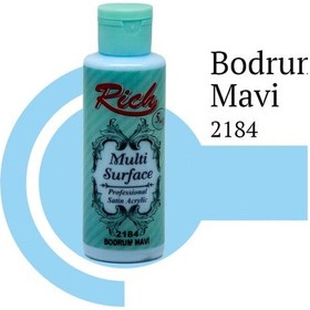 Resim Rich Multi Surface Her Yüzey Akrilik Boya 120 Cc 2184 Bodrum Mavi 