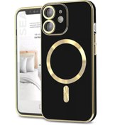 Resim KZY İletişim Apple Iphone 11 Mag Safe Özellikli Lens Korumalı Luxury Silikon Kılıf - Siyah 