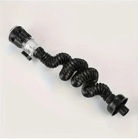 Resim Chenkestoreone Siyah Esnek P Tipi Banyo Lavabo Boşaltma Kiti 1-1/4 Ve 1-1/2 İnç 