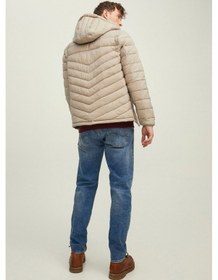 Resim Jack & Jones Jjehero Puffer Krem Erkek Şişme Mont - 12211785 001 
