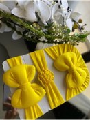 Resim Cherub Kız Bebek Fiyonklu Bone Bandana 3lü Set 