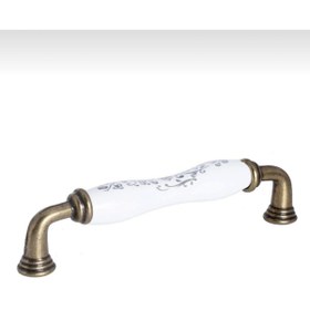 Resim Porcellana Perla Porselen Kulp-dolap-çekmece-mobilya-mutfak Dolabı-çocuk Odası-safir128mm(12,8CM)-antik-beyaz-stk5247 
