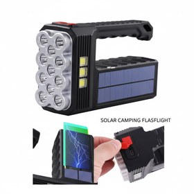 Resim Volemi V-11 Solar Kamp Feneri - 4 Modlu Güneş Enerjili USB Şarjlı LED Fener 