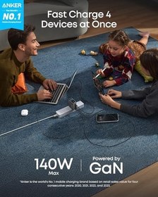 Resim Anker A2697 140W 4 Port Şarj Cihazı, Koyu Gri 