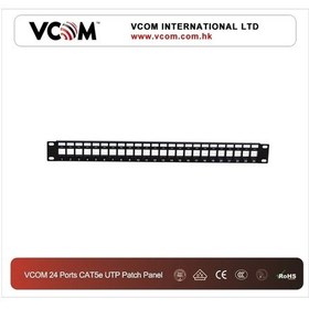 Resim Vcom D15324 24 Port Cat5 Utp Rack M.Patch Panel 