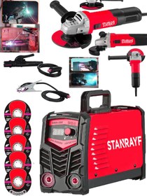 Resim stanrayf Germany 201sx Çift Kartlı Hava Soğutmalı Invertec Compact Kaynak Makinesi + 125 MM Taşlama Sprel 