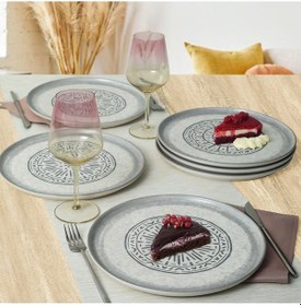 Resim Keramika Stone Nordic Servis Tabağı 28 Cm 6 Adet 21427 