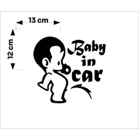 Resim SEÇ Arabada Bebek Var Sticker Çok Amaçlı Sticker 