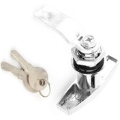 Resim Shineyee Zink Alaşımlı Siyah T Kolu Kilidi - Araç Çekici, Karavan Ve Gereç Kutusu Kilitleri - Kilitleyici Ve Kolu Fonksiyonu - 2 Anahtar İçerir 