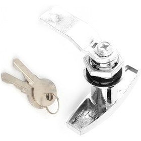 Resim Shineyee Zink Alaşımlı Siyah T Kolu Kilidi - Araç Çekici, Karavan Ve Gereç Kutusu Kilitleri - Kilitleyici Ve Kolu Fonksiyonu - 2 Anahtar İçerir 