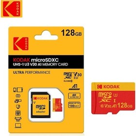 Resim Kodak 32g 64g 128g 256g Microsdxc Kart Yüksek Hızlı C10 4k V30 Uhs-ı Akıllı Kodak-red128gb 
