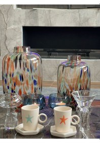 Resim 2'li Deniz Yıldızı Fincan Seti 