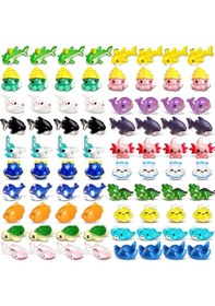 Resim 36 Adet Reçine Okyanus Hayvan Figürleri Süsler Akvaryum Süsleri 