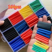 Resim 164 Parça Ağır Hizmet Tipi Termal Küçültme Tubing Set - Endustriyel/Ticariyaşam Alanı Ba 