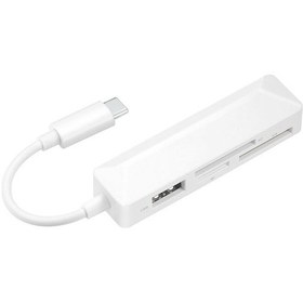 Resim Rogfer Type-c Cihazlar İçin 4'ü 1 Arada Ms Sd Tf Usb2.0 Çok Fonksiyonlu Kart Okuyucu 