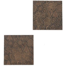 Resim Bardak Altlığı Model -54 Kahverengi 