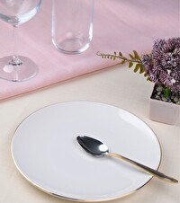 Resim Tabak Evi Porselen Altın Yaldız Pasta Tabağı 20.50 CM Tekli 