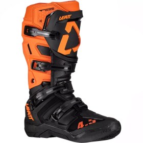 Resim Leatt GPX 4.5 V23 cross enduro motosiklet botu siyah turuncu 42 26.5 cm `+ Ücretsiz Gmoto 10in1 Çok Amaçlı Alet 