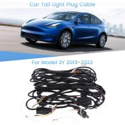 Resim VintageVo Tesla Model 3/y 2019-2022 Fiş Araba Tail Light Fiş Kablosu (Yurt Dışından) 
