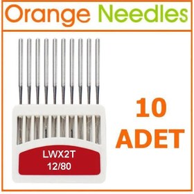 Resim Orange Lwx2T Etek Baskı Makine İğnesi 12/80 Numara 