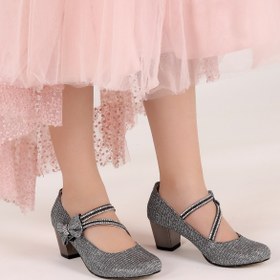 Resim Kiko Kids Aisha Çupra Günlük Kız Çocuk 4 Cm Topuklu Abiye Ayakkabı 