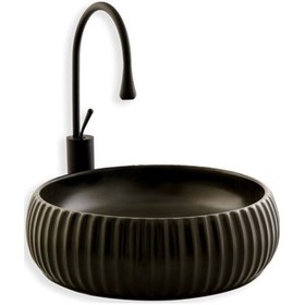 Resim Lena E-4161S Tezgah Üstü Porselen Lavabo 