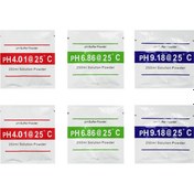 Resim Ph Metre Kalibrasyon Noktası 3 Tip Ph Tampon Toz Seti 