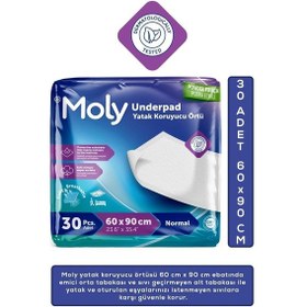 Resim Moly Yatak Koruyucu Örtü 60x90cm 30'lu 