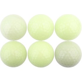 Resim Yongtao 6'lı Gece Parlayan Golf Topu Çok Renkli 