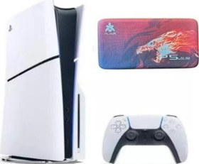 Resim Sony Playstation 5 Slim 1 TB Standart Edition Oyun Konsolu+ Sony Playstation 5 Taşıma Çantası Kırmızı Desenli 