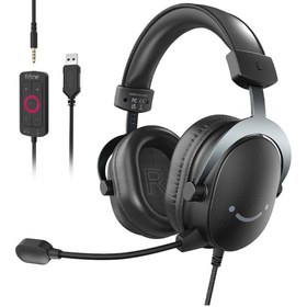 Resim Fifine H9 - Ampligame Mikrofonlu 7.1 Siyah Rgb Gaming Kulaklık 