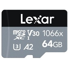 Resim Lexar 64GB High-Performance 1066x microSDXC™ UHS-I, up to 160MB/s read 70MB/s write C10 A1 V30 U3 