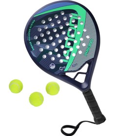 Resim Karbon Fiber Padel Raketi Mavi 