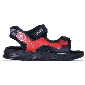 Resim Skuaiter Skuaıter Plv-6150 Cırtlı Yazlık Erkek Çocuk Sandalet Siyah 