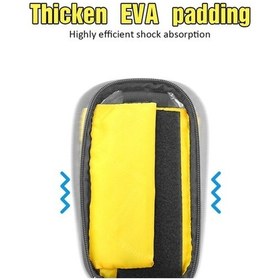 Resim Tongxida Dokunmatik 4.2 Ekranlı Bisiklet Gidonu Çantası, Yansıtıcı Ön Çerçeve, Büyük Renkli Saklama Çantası, Bisiklet İçin Üs Renkli 