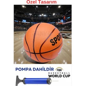 Resim 7 Numara Basketbol Topu,basket Topu Ve Pompa Şişirme Iğnesi 