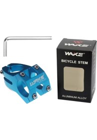 Resim Wake Gidon ve Boğaz Seti, Mavi Renk, Aluminyum, Uzunluk 780 Mm, Gidon Boğaz Çapı 31.8 mm 