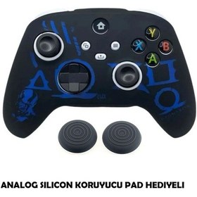 Resim Xbox Series S/seris X 9.nesil Uyumlu Desenli Oyuncu Kolu Silikon Kılıf +analog Silikon Gow Ragnarok 